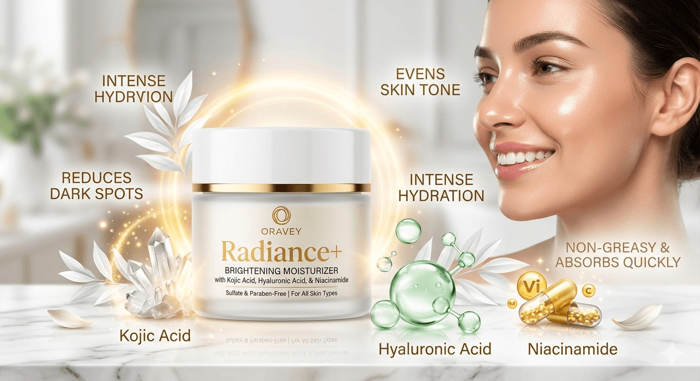 Achieve Radiant Skin with Oravey Radiance+ Brightening Moisturizer